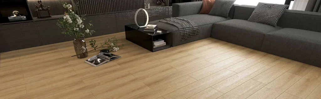 Geniş salon laminant parke döşeme